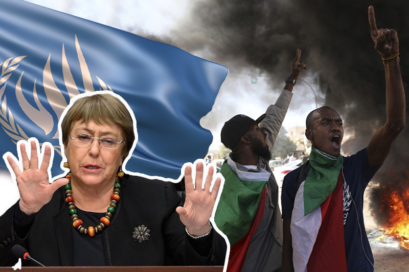 un human rights chief urges 'independent' probe of sudan
