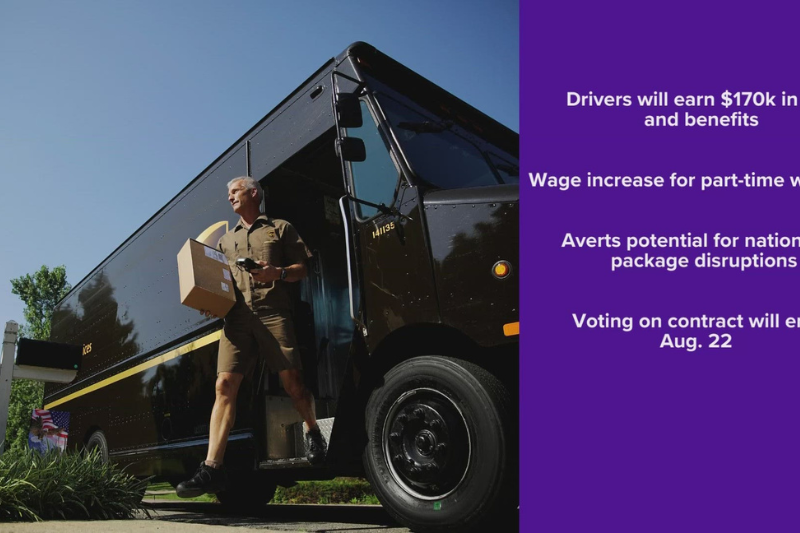 ups full time drivers will earn $170k a year annually in pay and benefits ceo carol tome