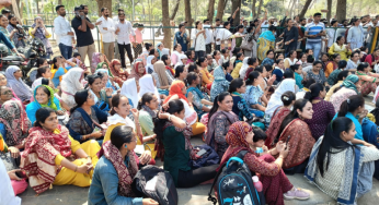 Why are Gujarat’s health workers protesting?  What is the reason?