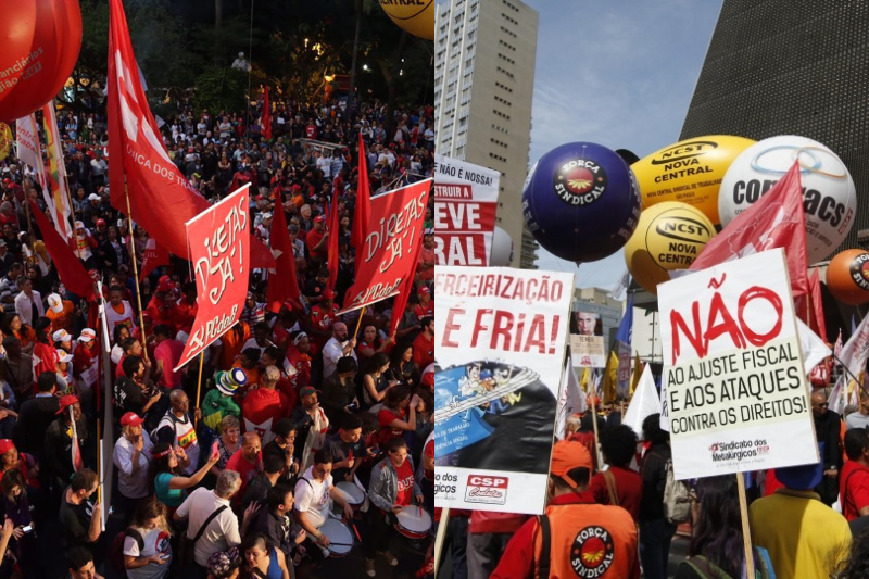union strikes in brazil