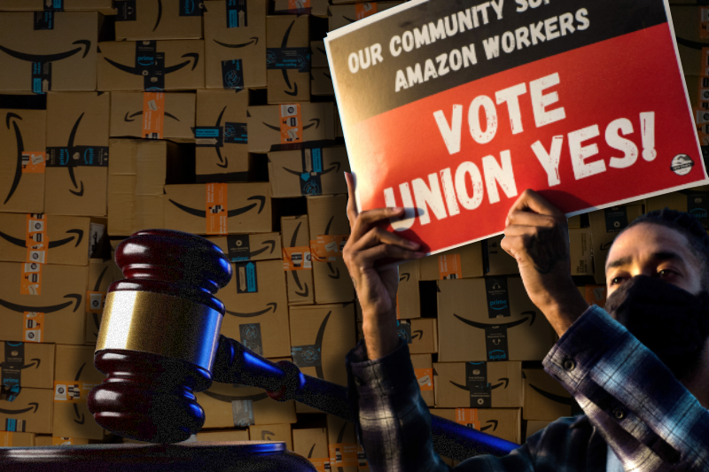 NY Amazon facility allegedly threatened workers seeking unionization