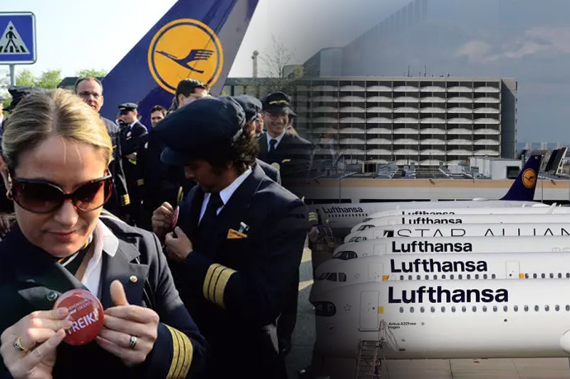 why are lufthansa pilots striking