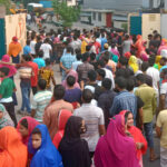 workers block highway in bangladesh demanding salary hike