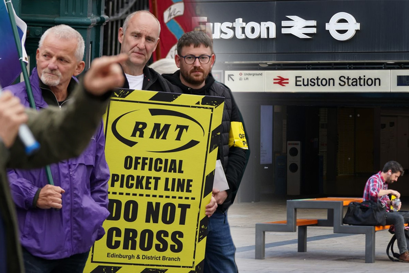 worst rail disruption of year as workers walk out