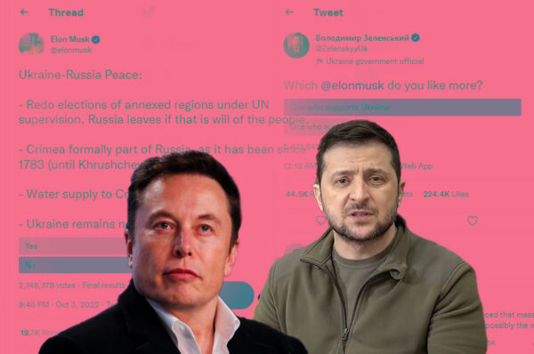 zelensky and musk in row over ukraine 'peace plan poll'