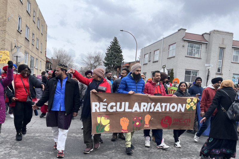 Montrealers Rally for Nationwide Migrant Regularization