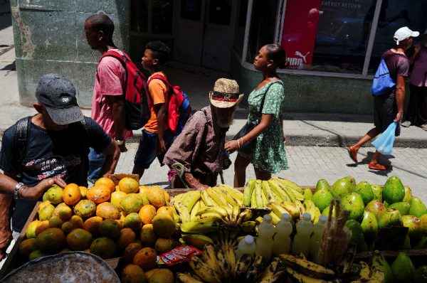 Hundreds of residents in Santiago, Cuba's second-largest city, took to the streets in an unprecedented public demonstration