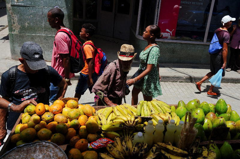 Hundreds of residents in Santiago, Cuba's second-largest city, took to the streets in an unprecedented public demonstration