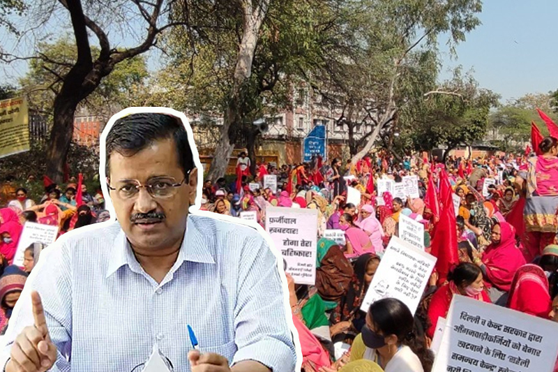 Anganwadi workers sacked by Delhi govt post month long strike