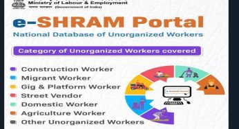 Database for Unorganized Workers in India now under e-Shram