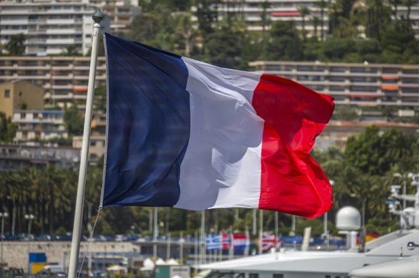 french flag nice south of france