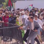 First ever violent protest at UCLA, by Pro-Palestinians