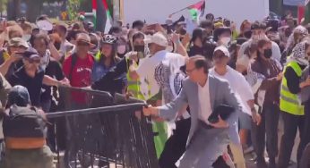 First ever violent protest at UCLA, by Pro-Palestinians