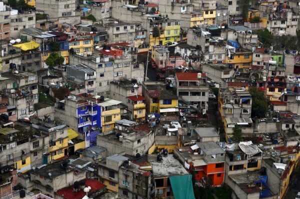 a low income neighborhood is seen in mexico city