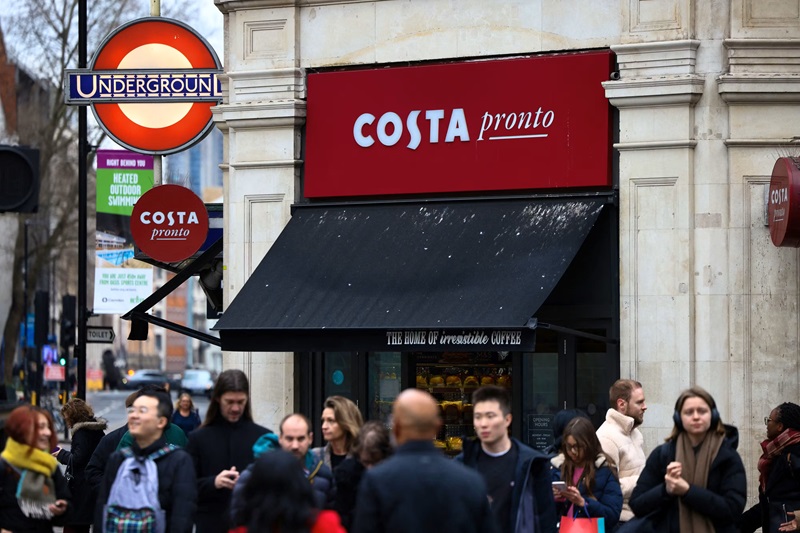 9% salary boost witnessed by employees at Costa Coffee