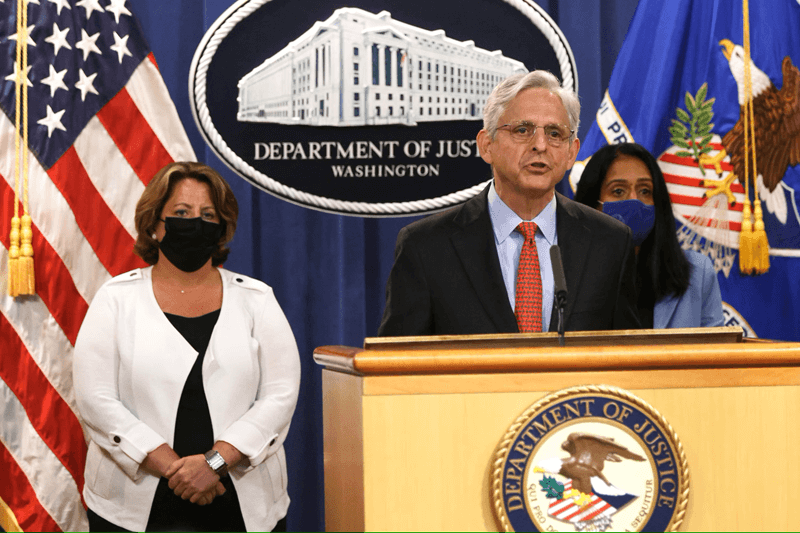 us justice department says texas new law is unconstitutional