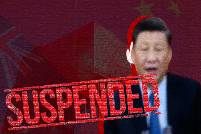 China media suspended