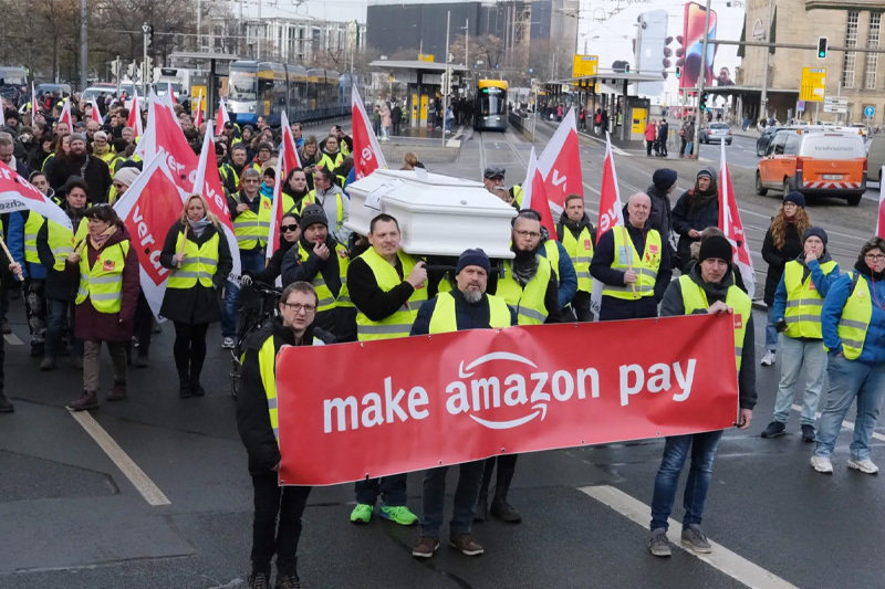 ‘make amazon pay’ black friday workers’ strikes planned in 30 countries